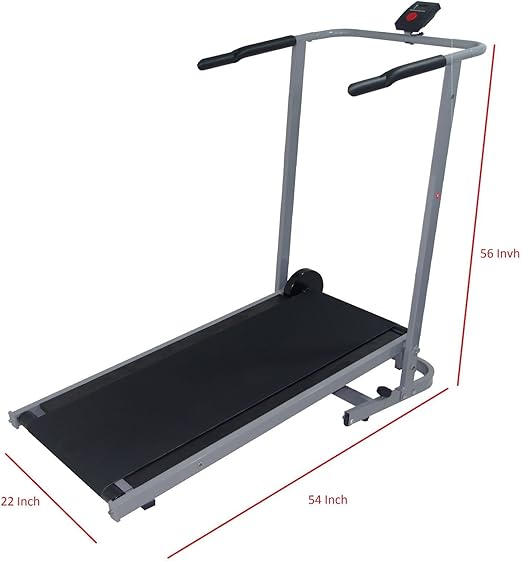 IJ Manual Treadmill Wide Belt w Monitor, Treadmills Amazon Canada