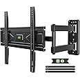USX MOUNT Corner TV Wall Mount for 26-60 Inch TVs up to 80 lbs, Single Articulating Arm, Full Motion TV Mount Bracket with Swivel and Tilt, Max VESA 400x400mm