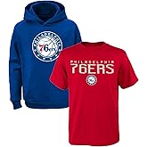 NBA Kids Youth 8-20 Team Color Performance Primary Logo Pullover Hoodie Sweatshirt & T-Shirt Combo Set