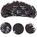 Nicewig 8A Grade Mongolian Afro Kinky Curly Clip In Hair Extension Vigin Human Hair weaving Kinky Curly Clip Ins 7pcs/lot,120gram/set Natural Black For American Black Women