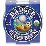 Badger - Sleep Balm, Lavender & Bergamot, Natural Sleep Balm, Scented Relaxing Balm for Children and Adults, Calming Night Ba