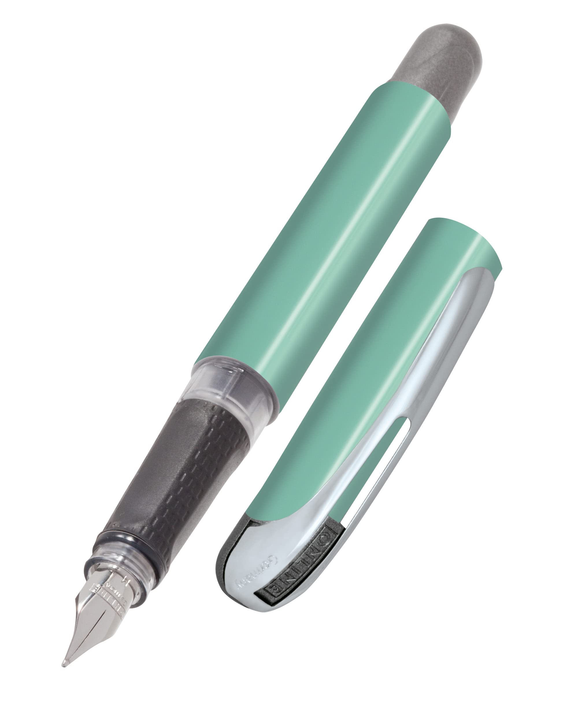 Calligraphy fountain pen/Best writer - ONLINE College Sunrise - iridium nib size 1,4 mm, ergonomic soft grip, for standard ink cartridges, refillable, ideal for beginners/pupils/students, mint