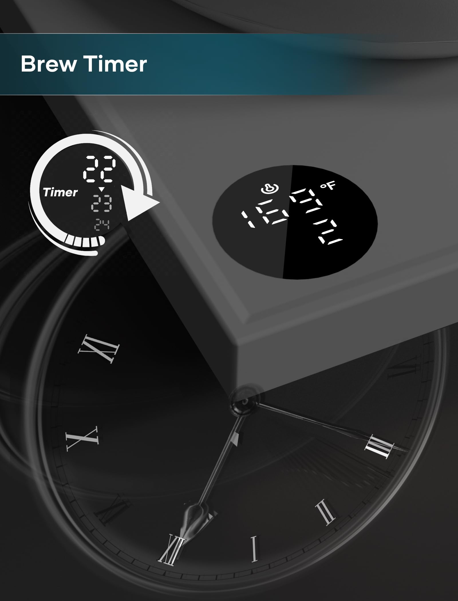 INTASTING Hervidores eléctricos, hervidor eléctrico de cuello de cisne, control de temperatura ±1 ℉, interior de acero inoxidable, calentamiento rápido, para verter sobre café, preparar té, hervir agua caliente, 0,9 L gris oscuro