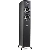 Polk Audio Reserve Series R500 Tower Speaker, 1" Pinnacle Ring Tweeter & Dual 5.25" Turbine Woofers, Hi-Res Certified, Dolby Atmos & IMAX Enhanced for Home Theater Audio, Home Stereo Speakers, Black