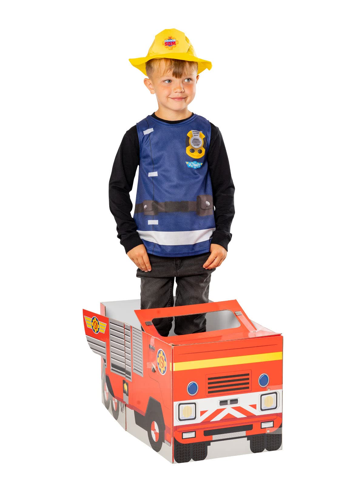 Rubies 3015765-6 Fireman Sam Accessory Set Fancy Dress, Boys, Multicolour, 4-6 Years Halloween
