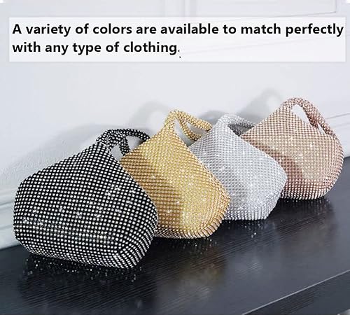 VISTATROY Women's Evening Bag Sparkly Rhinestone Purse Triangle