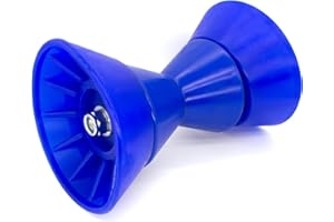 GLUCKMARINE GlückMarine 5" X 3" & 7" X 4" Boat Trailer Roller Assembly with 1/2 Inch Shaft Bow Stop