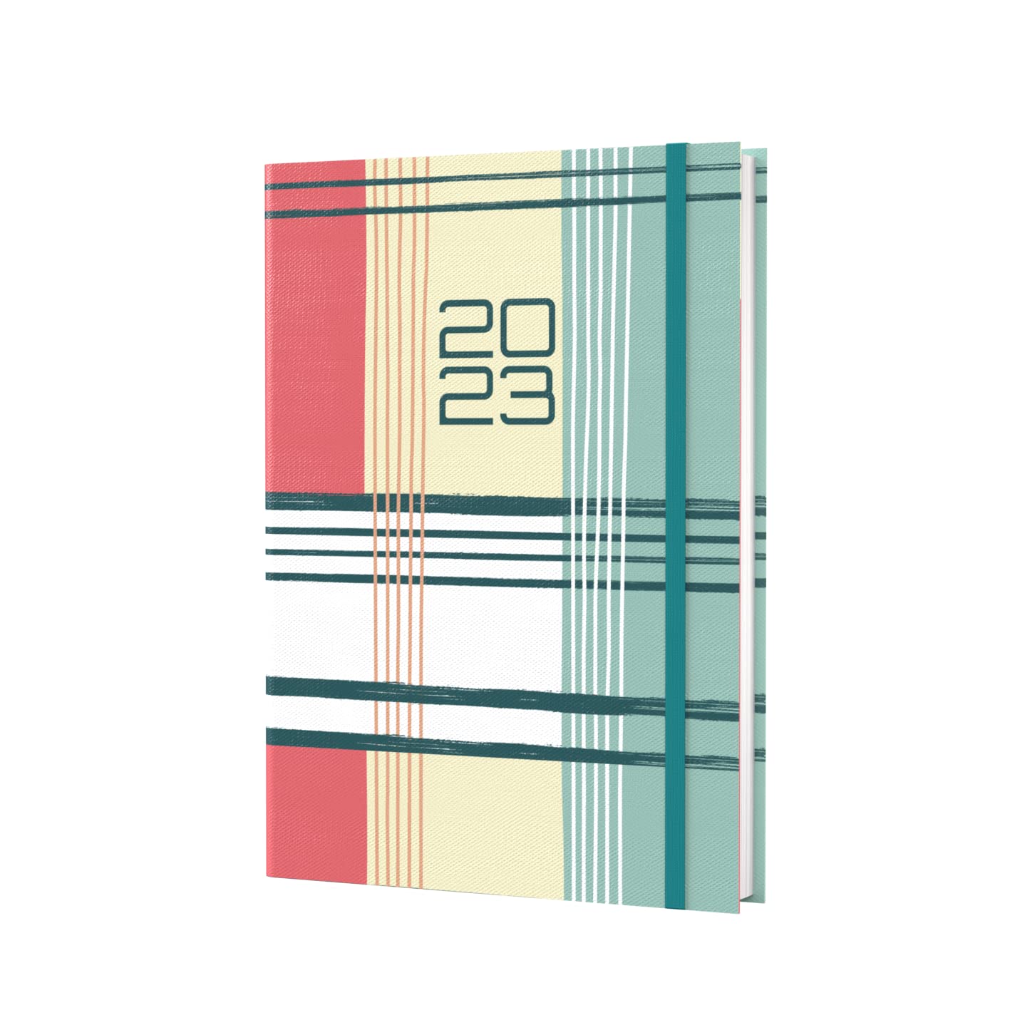 Collins Amara A6 Week To View 2023 Diary - Green (AM163.52-23) - Complete Fabric Cover Planner, Agenda and Journal