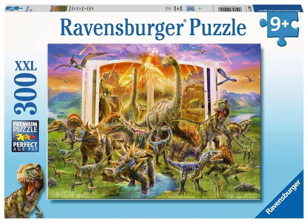 Ravensburger Dinosaur Dictionary 300 piece Jigsaw Puzzle with Extra Large Pieces for Kids age 9 years and up