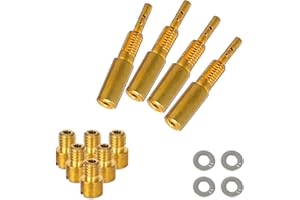 FORULY Carburetor Jet Kit for Yamaha Raptor 660R YFM660R 2001-2005 14pcs Multi Stage Main Pilot Jet Kit Including 6pcs Main Jets (#145#150#155#160#165#170) 4pcs Slow Pilot Jets (#25#27.5) 4pcs Shims