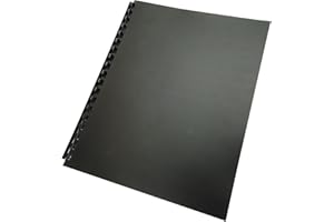 GBC Poly Binding Cover, 11"x8-1/2", 100% Recycled, Black, 25-Pack (25818)