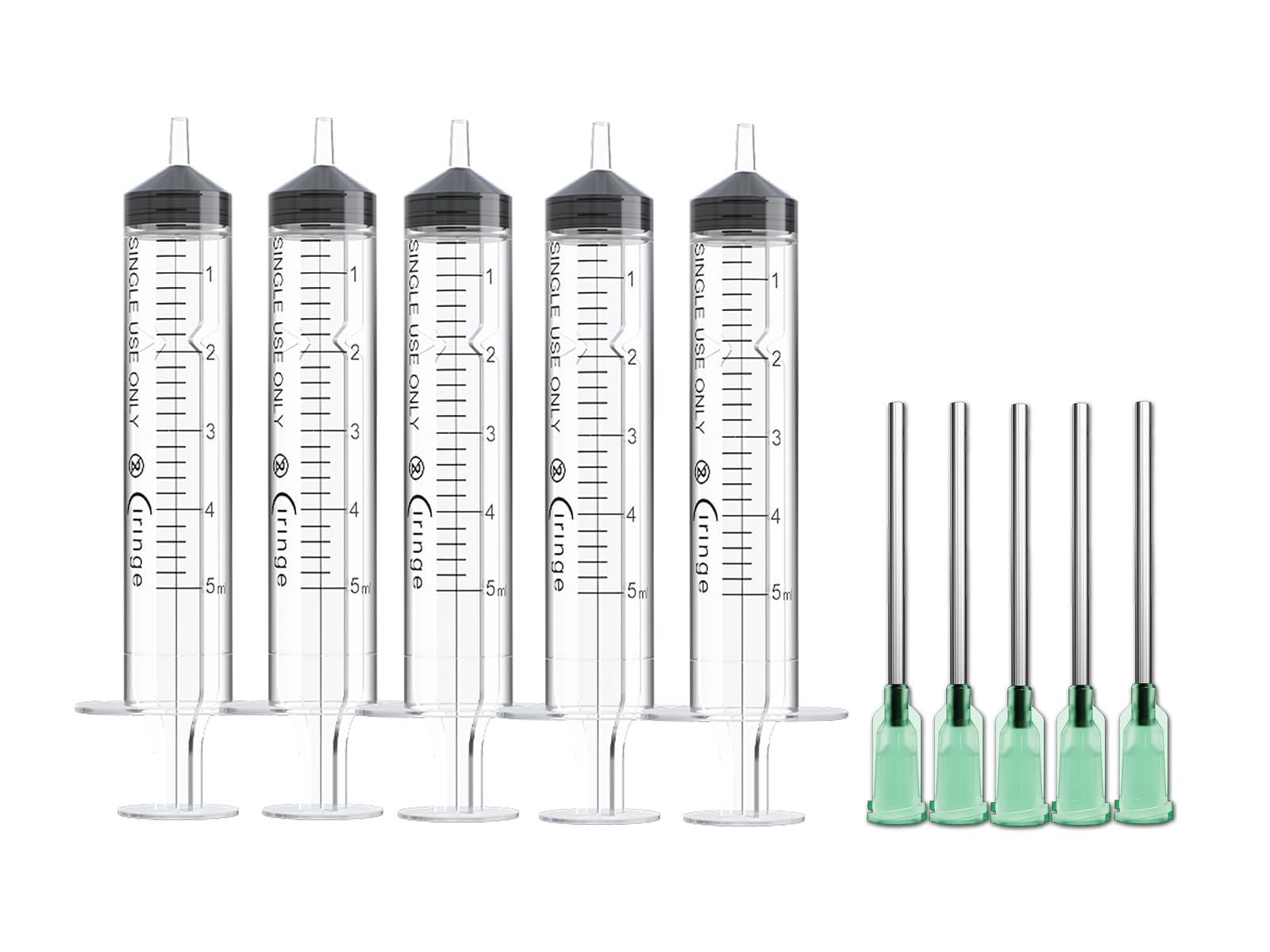Ciringe 5 ml Syringe with 14G Green Mixing Kit - 5 Sets — image 1