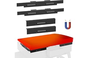 BQMAX Update Wind Guards for Blackstone 22 inch Griddle, Magnetic Wind Shields for Blackstone 22" Flat Top Grill Replacement Parts, Heat Shield Suitable for Side Shelf and Hood, Black