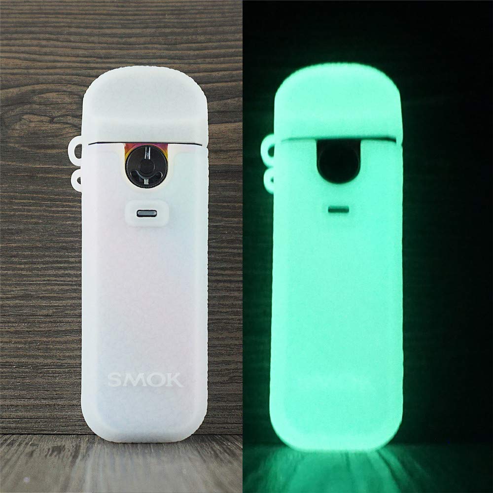 ORIN Smok Nord 4 Case, Texture Silicone Case for Smok Nord 4 80W AntiSlip Cover Shield Sleeve Wrap Decal Skin(Glow in the Dark)