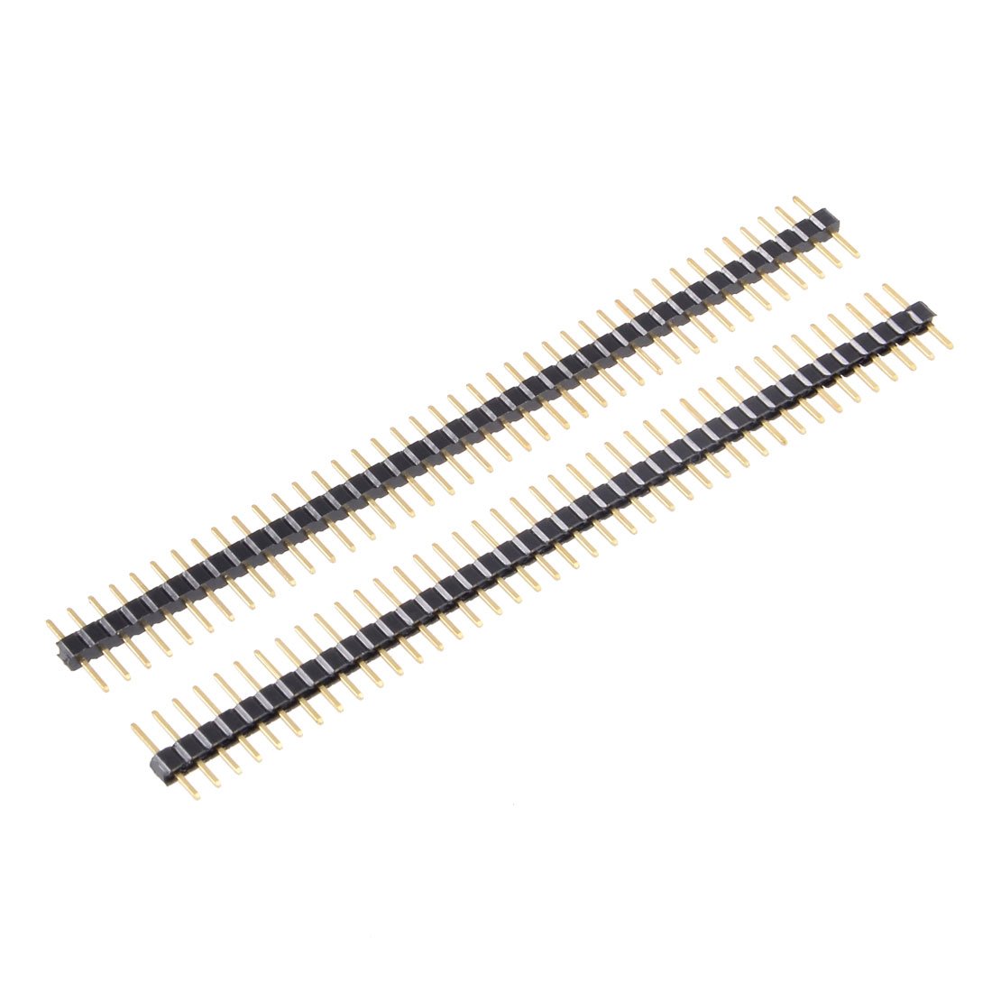 Sourcingmap 10Pcs 2mm Pitch 40P Single Row Straight Connector Pin Header Strip for Prototype Shield