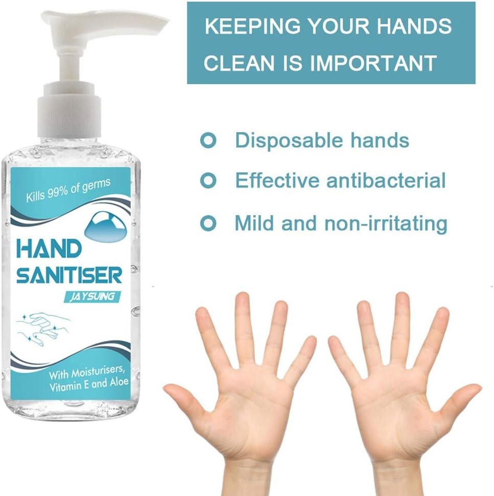Posional Dis-posable Ger-micidal Hand Sani-tizer, Portable No-wash Quick-drying Hand Sani-tizer Soothing Gel 60ML (1PC)