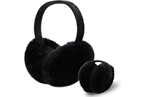 Winter Earmuffs for Women Faux Fur Ear Muffs Warm Kid Plush Earmuffs Foldable Ear Warmer Windproof Foldable Ears Covers