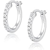 Jewlpire 14K Gold Plated Hoop Earrings for Women with 925 Sterling Silver Post, Lightweight Small Hoop Earrings 15mm/20mm Huggie Hoop Earrings