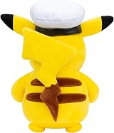Pokémon Captain Pikachu Plush 8-Inch with Captain's Hat Official Jazwares view 4
