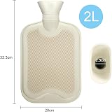 Vicloon 2L Hot Water Bottle with Soft Fluff Cover for Warmth & Comfort view 2