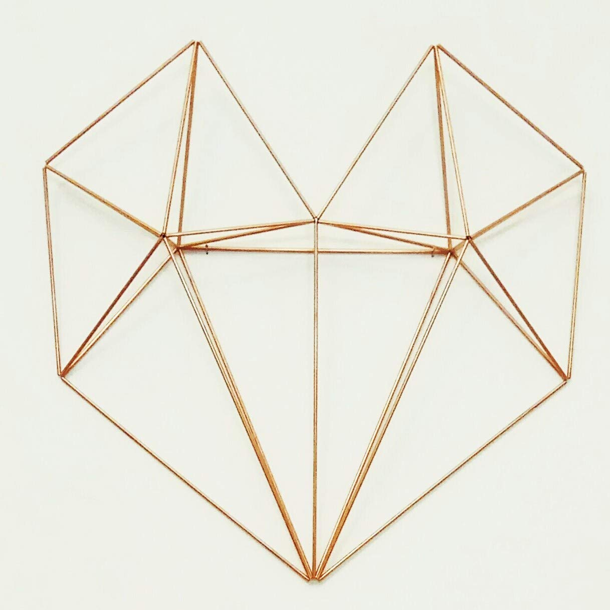 Large Metal Heart Wall Decor Geometric Heart Sculpture