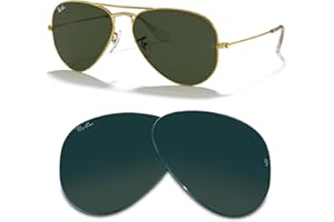 Ray-Ban Original AVIATOR LARGE METAL RB3025 Replacement Lenses +BUNDLE with ACCESSORY EYEWEAR KIT