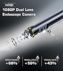 [Dual-Lens] Borescope,Endoscope Camera with