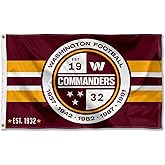 Washington Commanders Patch Button Circle Logo Flag 3x5 Banner
