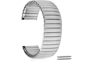 HEARKENT Heartkent 18mm 20mm 22mm Expansion Watch Bands,Stainless Steel Watchbands,Unisex