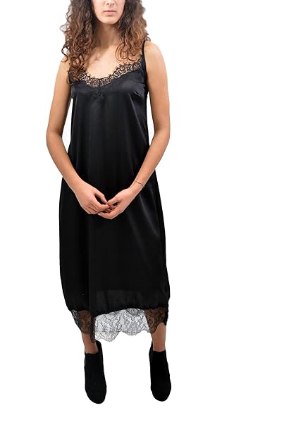 amazon vestito nero lungo
