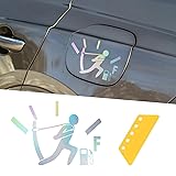 Augeny Funny Car Fuel Tank Sticker, EF Logo