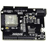 HiLetgo UNO R3 D1 R32 ESP32 ESP-32 CH340G WiFi+Bluetooth+UNO Development Board WiFi Bluetooth 4MB Flash with Micro USB for Arduino