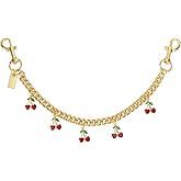 Penitue Cherry Bag Chain, 32cm/12.6in Length Stylish Fruit Cherry Wallet Charm with Lobster Clasp for Women Handbag Purse Backpack Accessory