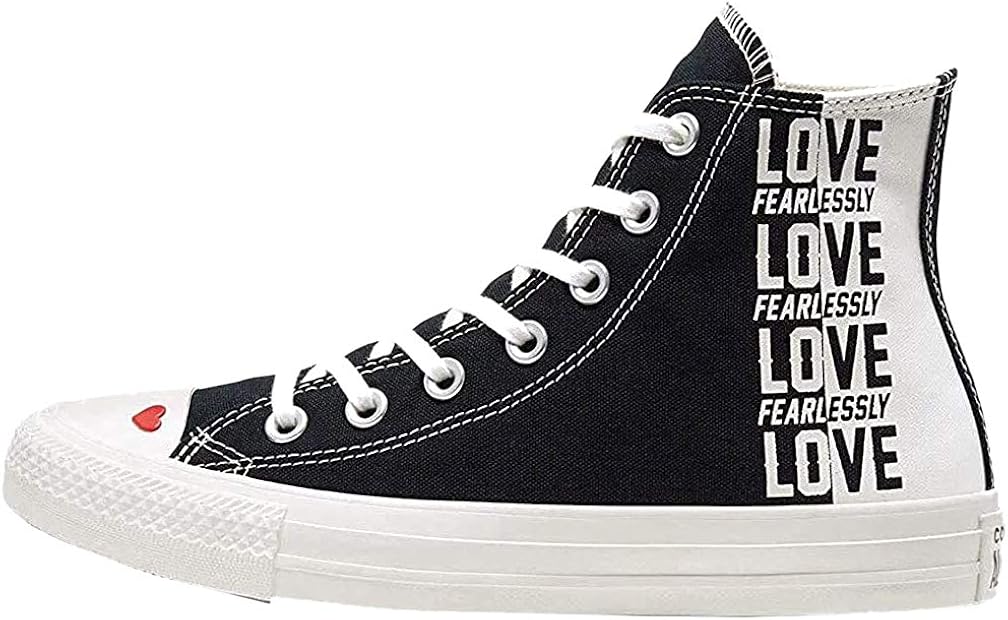 converse all star hi trainers black egret university red love