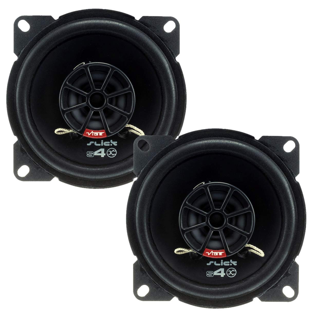 VIBE Slick 4” Coaxial speaker - 50/150 W (RMS/MAX) SLICK4-V7, Black