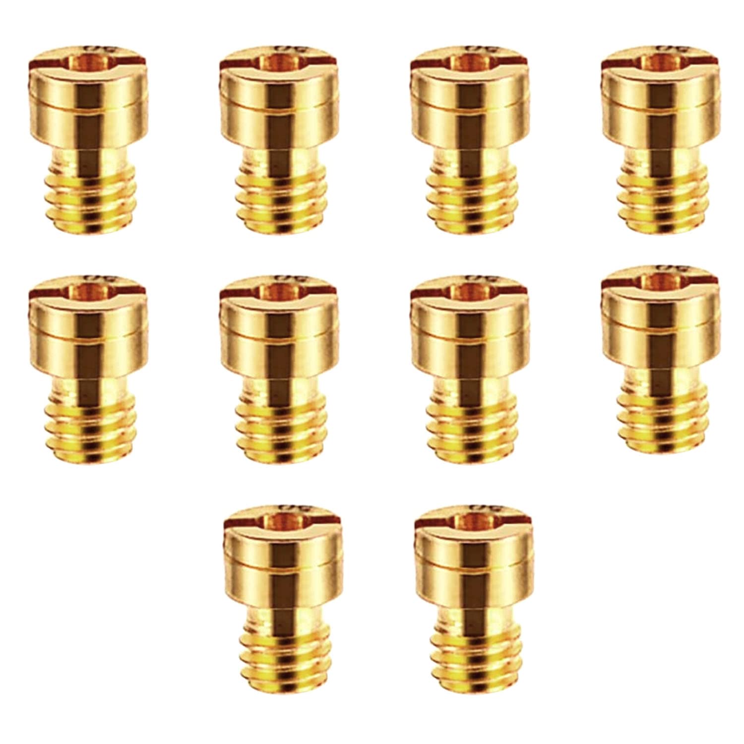 Set of 10 Nozzles 4 mm for Carburettor Main Nozzle GY6 Carburettor Nozzles 82,85,88,90,92,95,98,100,102,105 for PWK Keihin PE CVK