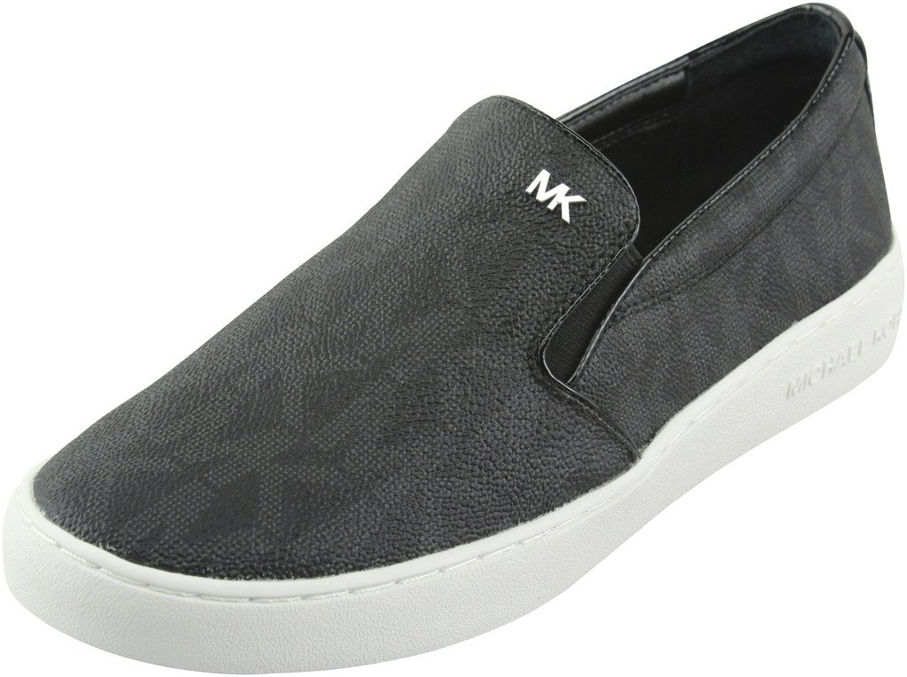 Michael Michael Kors Womens Keaton Slip On Black Mk Sig
