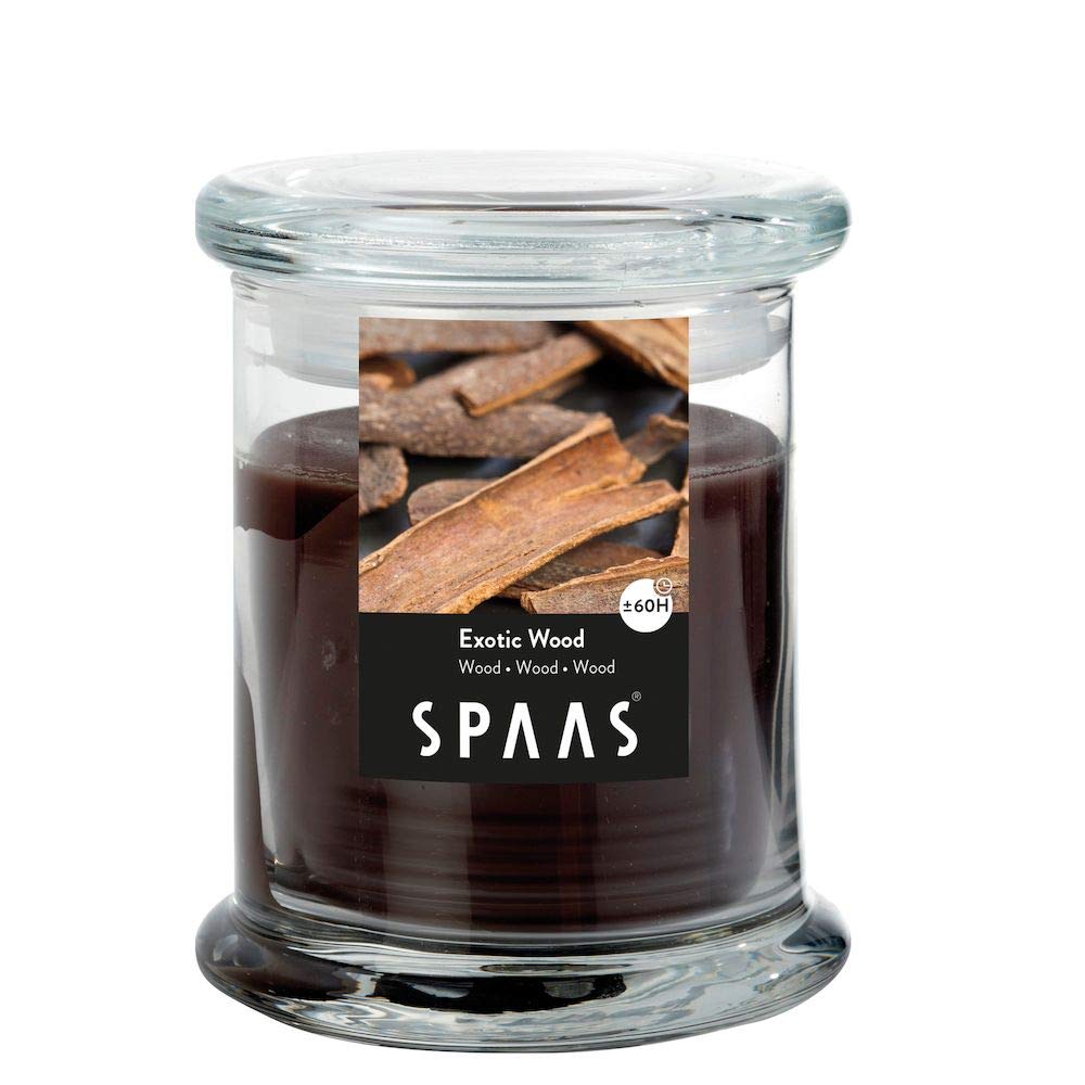 Spaas Scented Candle in Household Jar, ± 60 Hours, Exotic Wood — image 1