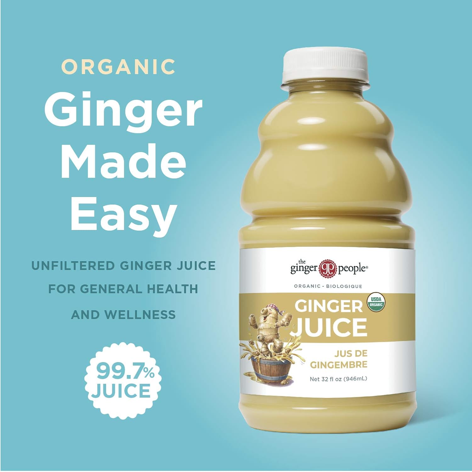 The Ginger People Organic Ginger Juice 32 Ounce Pack Of 1