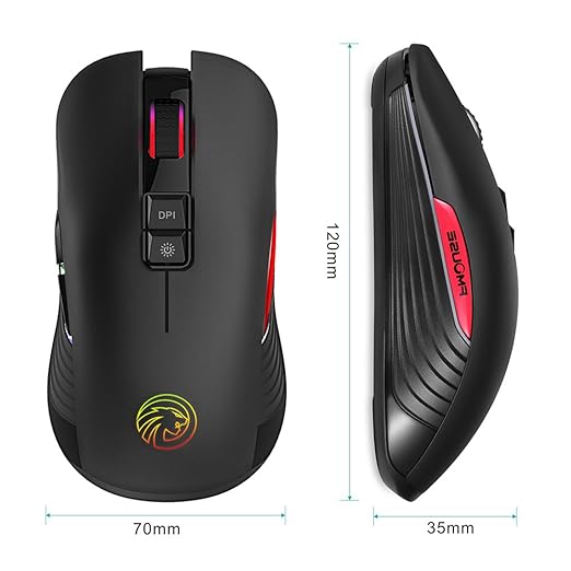 Best Rechargeable Silent Mouse: TENMOS M600 Optical LED 7 DPI