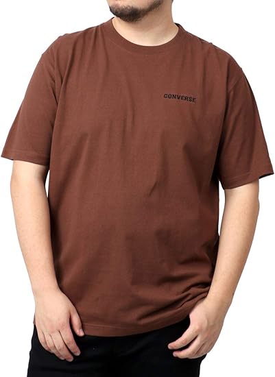Amazon コンバース Tシャツ 大きいサイズ メンズ 半袖 無地 おしゃれ カジュアル カットソー 柔らかい クルーネック ロゴ 刺繍 Tシャツ カットソー 通販
