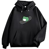 KEEVICI Women's Cute Sweatshirts Skateboarding Frog Long Sleeve Hoodie Pullover Tops