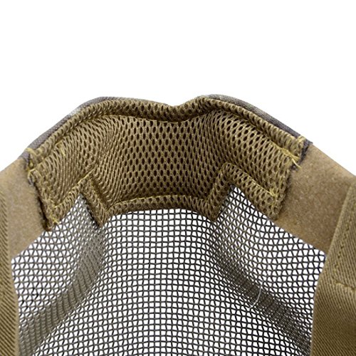 image for SODIAL Outdoor Airsoft Mask protective full-face fencing Steel Mesh ma