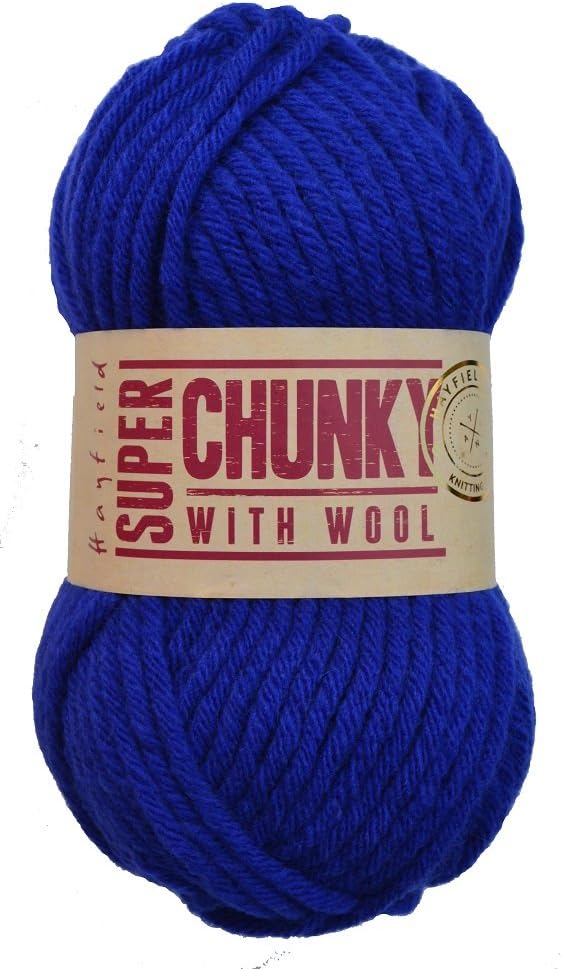 Hayfield With Wool Knitting Yarn Super Chunky 62 Violet - per 100 gram ball