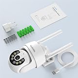 Codnida 2K Outdoor WiFi PTZ Security Camera 360° Night Vision Human Detection view 9