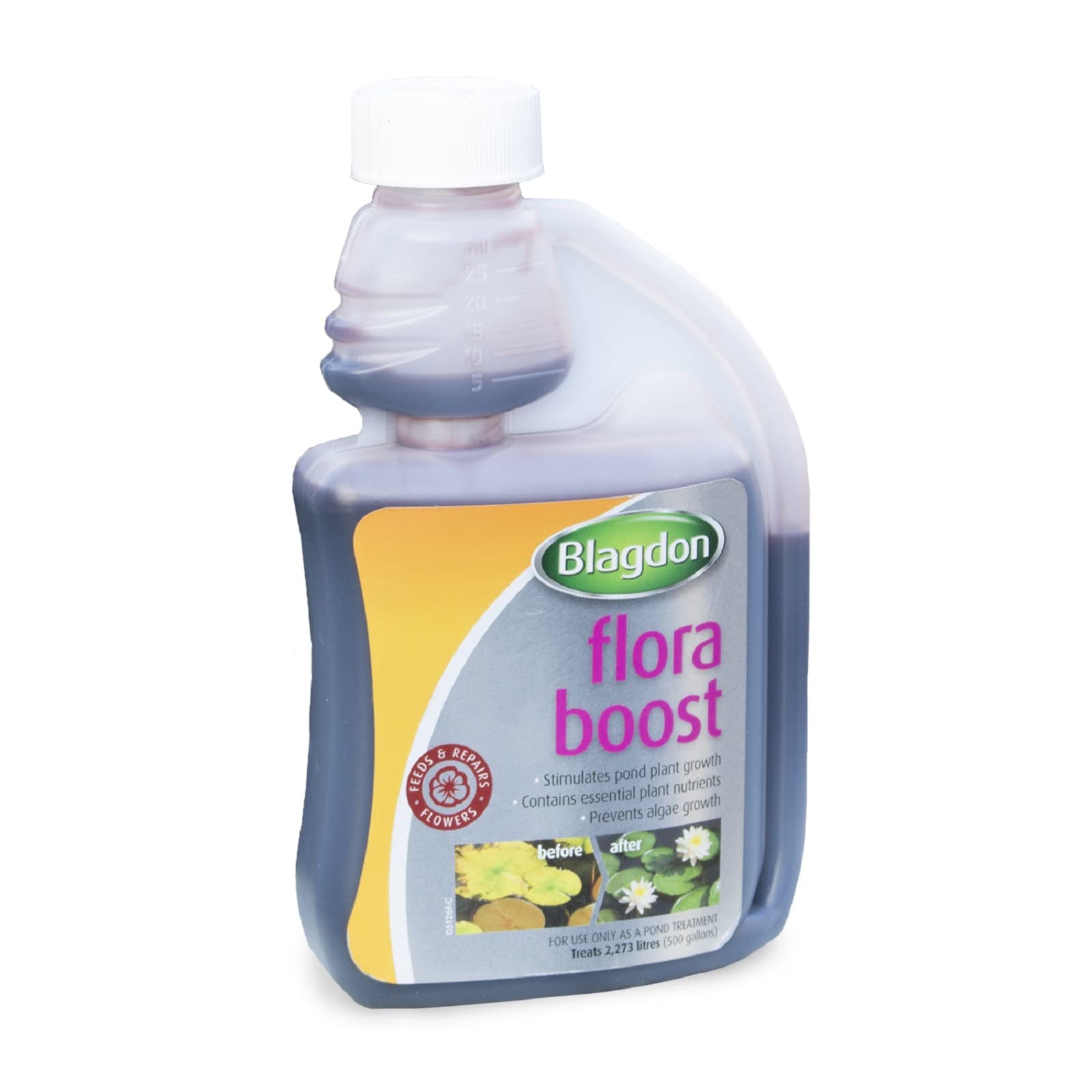 Blagdon Flora Boost Pond Plant Food Fertilizer, Stimulates Growth & Flowers, Prevents Algae Growth, 250ml, Treats 2,273 Litres