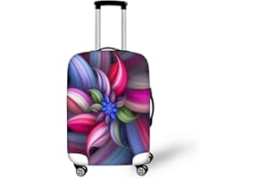 Dremagia Flower 3D Printed Travel Luggage Cover Baggage Suitcase Protector Fit 22-25 Inch Luggage