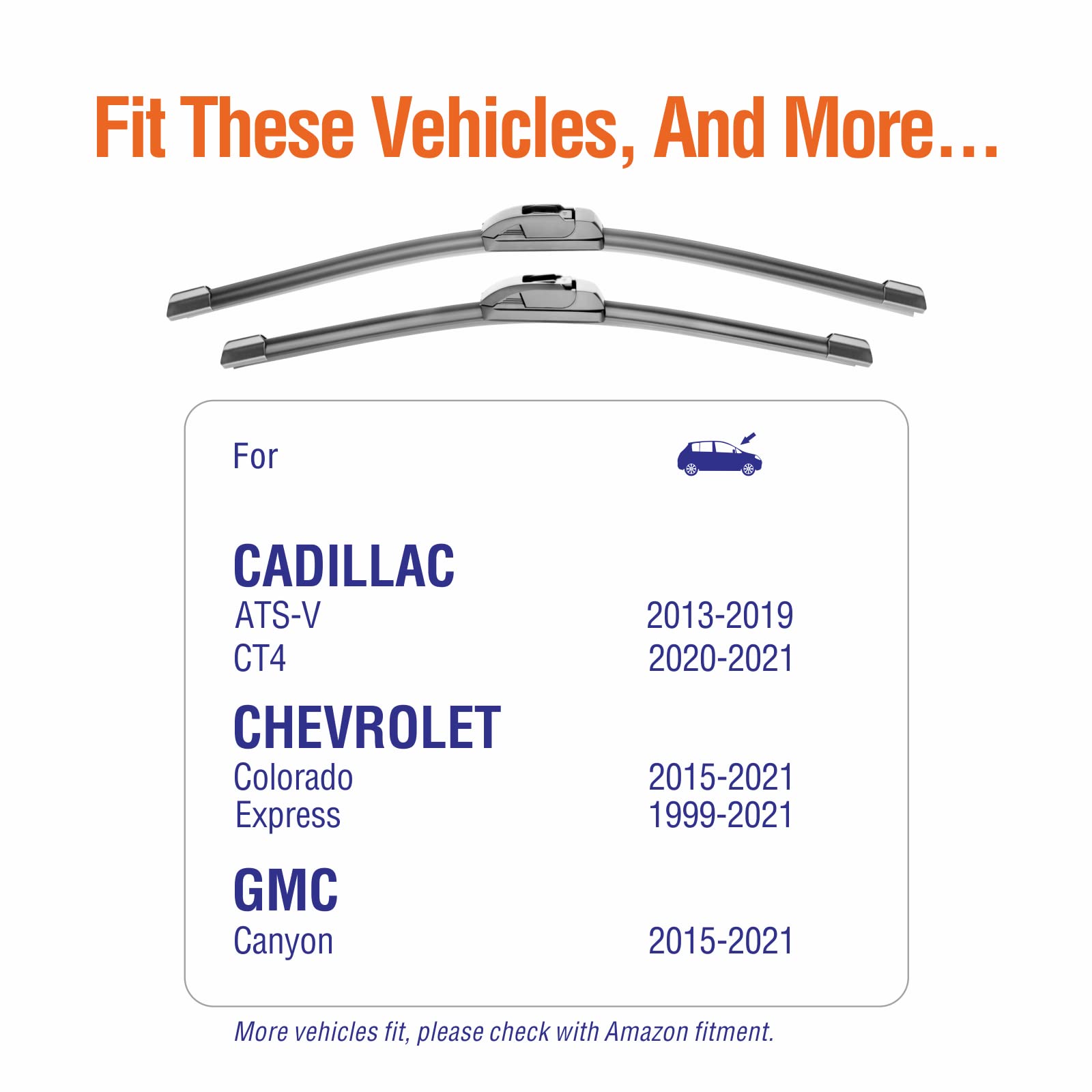 WOWIPER OE Quality Windshield Wiper Blades 22 And 18 Inch (Set Of 2