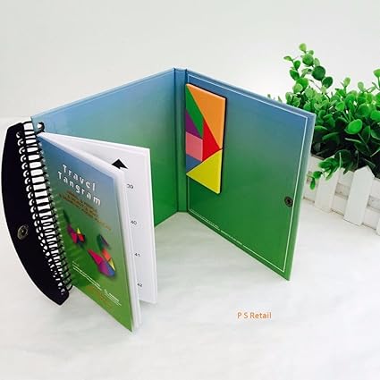 P S Retail Mathematic Tangram & Educational Magic Kids Challenge IQ Book -150 Puzzle