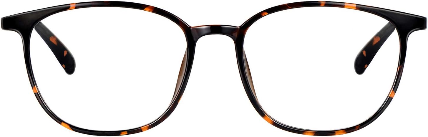 Blue Light Blocking Glasses Women, Lightweight TR90 Frames Anti-Glare Clear Lenses Computer Glasses
